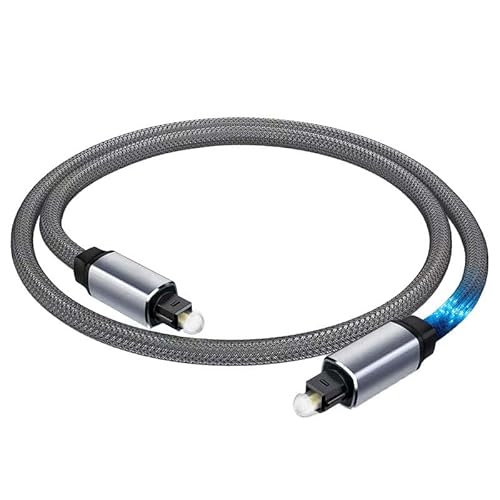 Elfcam® - 10 m Optisches Audiokabel, digital, Toslink, Mantel aus Nylon, verlustfreie Klangqualität von Elfcam