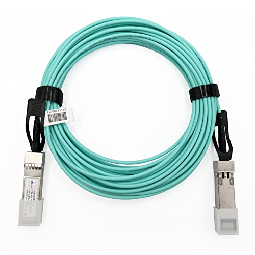 Elfcam® - 100 m Glasfaserkabel OM3 SFP+ auf SFP+ AOC 10 Gbit/s, kompatibel mit SFP-10G-AOC (100 m) von Elfcam