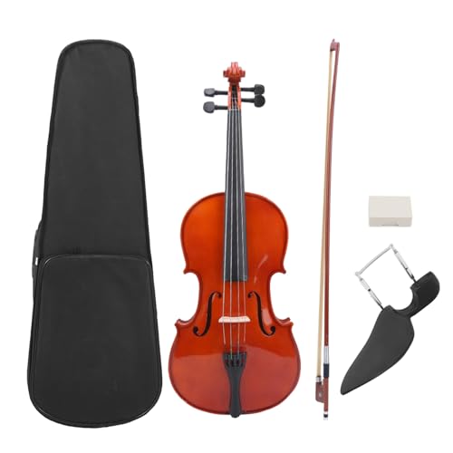 Elgnaura Bratsche Instrument, 16 Zoll Fichte Massivholz -Bratsche mit Bogenkoffer - Farbschnur und 87 × 32 × 17 cm Instrumentenallas - Schön für Bratsche Anfänger und von ElgnAura