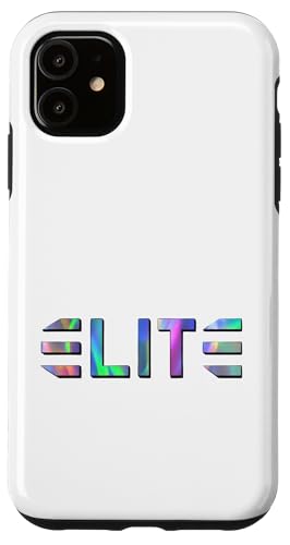 Hülle für iPhone 11 Glänzende, bunte Elite-Schrift von $Elite Token Merch