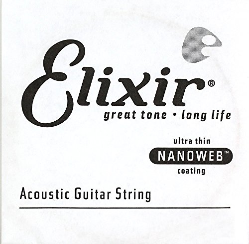 Elixir® Saiten Phosphor Bronze Akustikgitarre-Einzelsaite mit NANOWEB® Beschichtung von Elixir