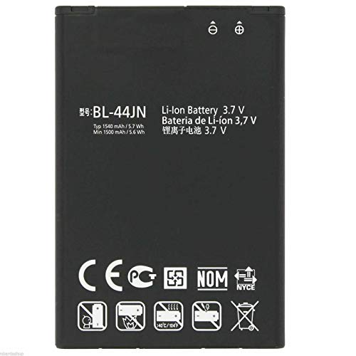 Akku kompatibel mit LG BL-44JN E400 L3 L5 P970 E610 Optimus Black Pro Sol 1540 mAh von Ellenne