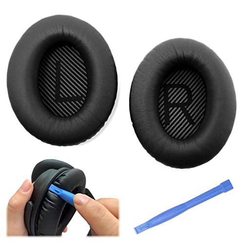 Premium Ersatz-Ohrpolster für Bose QuietComfort QC35, Quiet Comfort QC 35 II Ohrmuschel – Bose Kopfhörer Ersatzteile – Grau/Schwarz Premium Ersatz-Ohrpolster für Bose QuietComfort QC35, Quiet Comfort QC 35 II Ohrmuschel – Bose Kopfhörer Ersatzteile – Grau/Schwarz von ElloGear