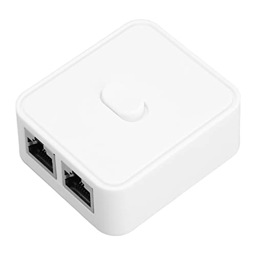 1000 MBit/s RJ45-Netzwerk-Splitter-Adapter, 1-zu-2-Port-Ethernet-Switch-Adapter, ABS-Gigabit-Netzwerk-Switch, der PoE Erweitert, für Cat5, Cat5e, Cat6, Cat7 von Elprico