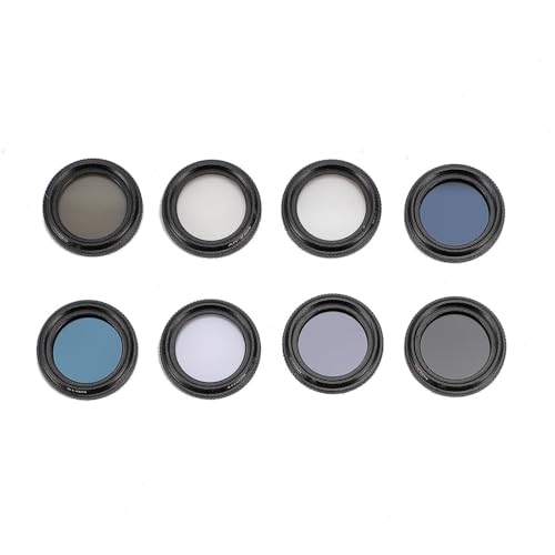 ND-Filter-Set für GO 3S, ND8 ND16 ND32 ND64 UV CPL Night Star Action-Kamera-Objektivfilter für GO 3S, 8-in-1-Kamerafilter-Set mit Knopftyp und Aufbewahrungskoffer, von Elprico