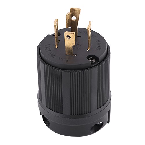 Twist-Lock-Stecker, NEMA L14-30P 30A 125V-250V 4-Draht US-amerikanischer Twist-Lock-Steckverbinder Ideal für den Anschluss an einen Generator mit 125V-250V-Volt-Steckdose Twist-Lock-Stecker, NEMA L14-30P 30A 125V-250V 4-Draht US-amerikanischer Twist-Lock-Steckverbinder Ideal für den Anschluss an einen Generator mit 125V-250V-Volt-Steckdose von Elprico