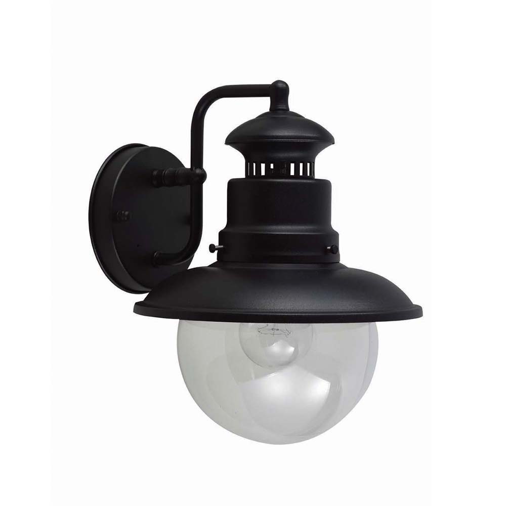 Außenleuchte, Wandlampe, ALU-Guss, Schwarz, H 26,8 cm von Elstead Lighting