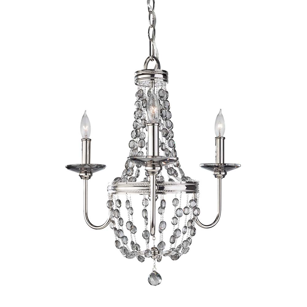 Kronleuchter, Deckenlampe, Nickel, D 47 cm von Elstead Lighting