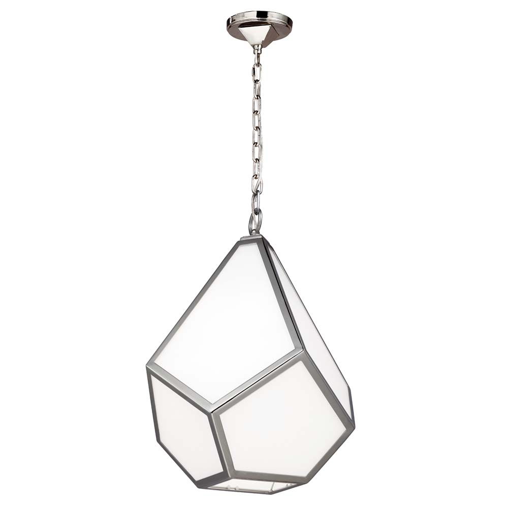 Pendellampe, Deckenleuchte, Acryl Stahl, Nickel, D 34,3 cm von Elstead Lighting