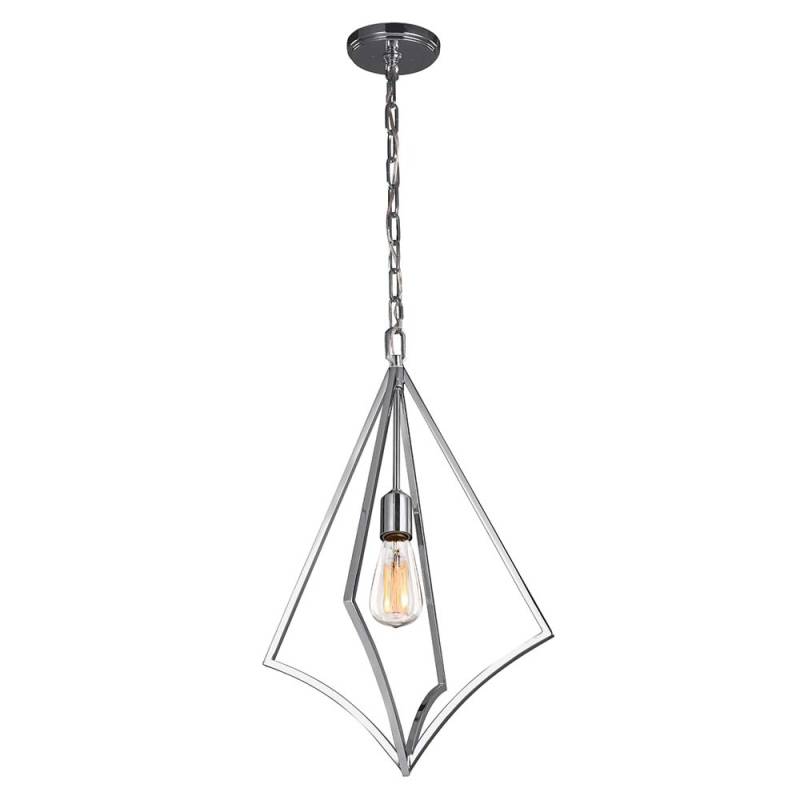 Pendellampe, Deckenleuchte, Stahl Chrom, D 35,3 cm von Elstead Lighting