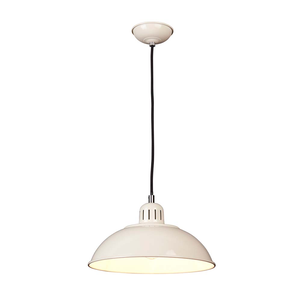 Pendelleuchte, Deckenlampe, Stahl, Rot, D Creme cm von Elstead Lighting