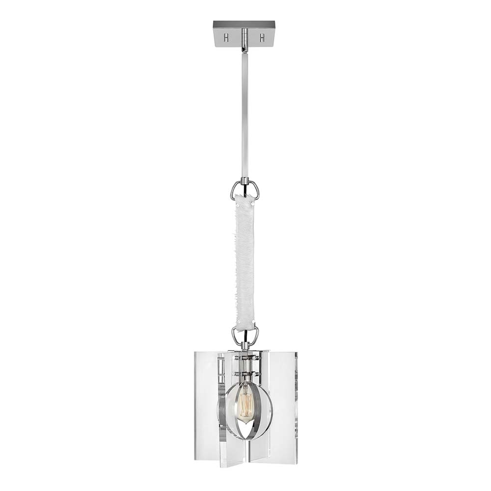 Pendelleuchte, Eisen, Nickel, 1-flammig, H 66,4 cm von Elstead Lighting