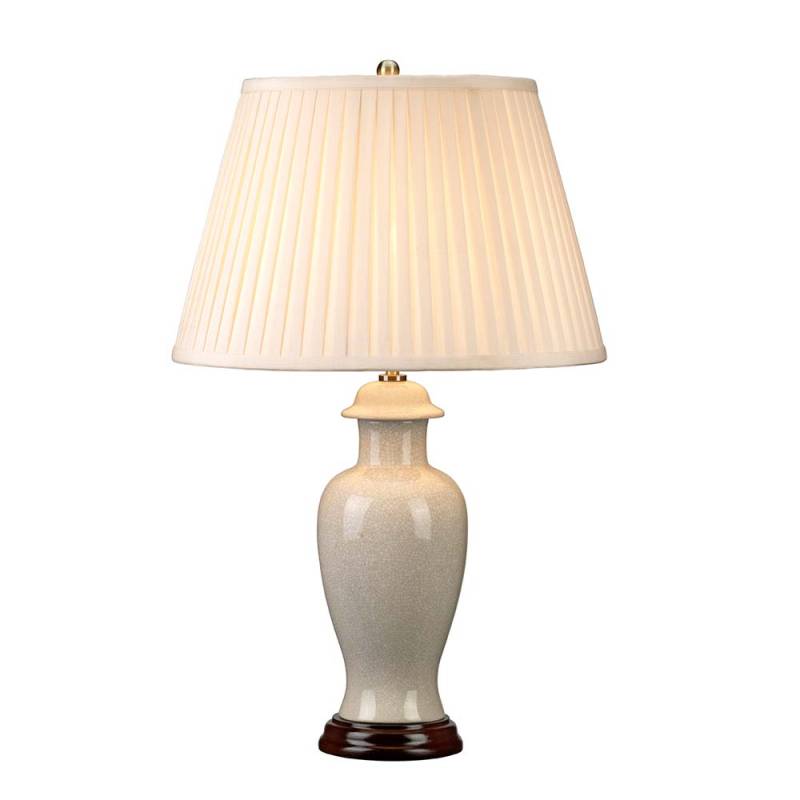 Tischleuchte, Porzellan, Creme, H 66 cm von Elstead Lighting