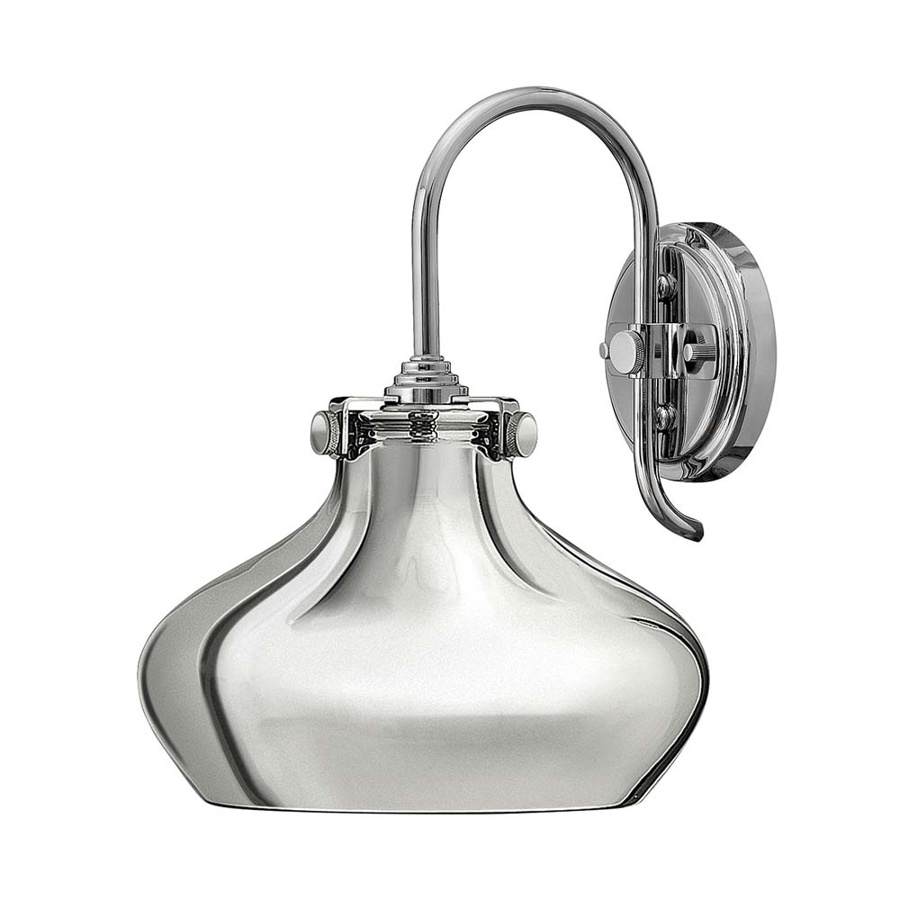 Wandleuchte, chrom, Retro Stil,  H 32,4 cm von Elstead Lighting