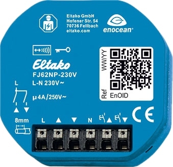 ELTAKO Funk Jalousie- und Rollladenaktor FJ62NP, 230 V von Eltako