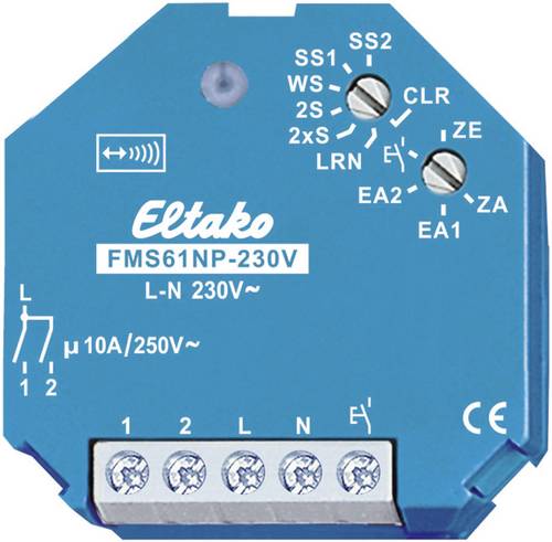 Eltako FMS61NP-230V Funk Schaltaktor Stromstoß-Schalter 1-Kanal Unterputz Schaltleistung (max.) 200 von Eltako