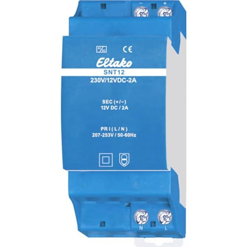 Eltako SNT12-230V/12VDC-2A Hutschienen-Netzteil (DIN-Rail) 2A 24W 1 x von Eltako