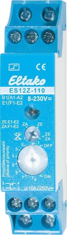 Eltako Stromsto�-Schalter ES12Z-110, 1 Schlie�er + 1 �ffner 16 A ES12Z-110 8 - 230 V/UC 1 Schlie�er/1 �ffner 16 A 250 V/ (21110601) von Eltako