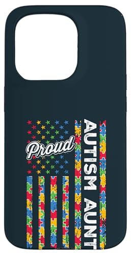 Autismus Awareness Auntie Autistic Boy Girl Proud Autism Aunt Hülle für iPhone 15 Pro von Embrace Different Apparel.USA