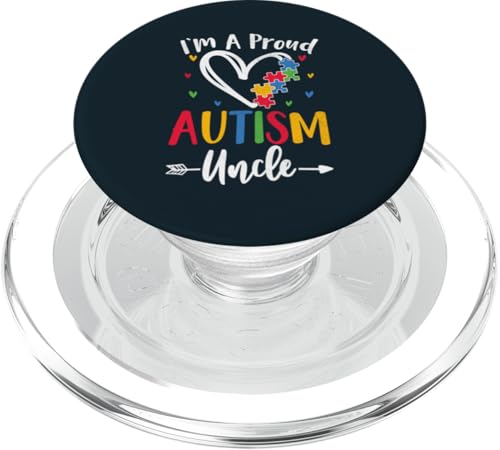 Autismus-Bewusstsein Autistischer Neffe Nichte Stolzer Autismus Onkel PopSockets PopGrip für MagSafe von Embrace Different Apparel.USA