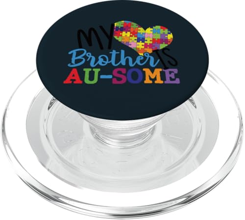 Autismus-Bewusstsein Familie Matching Stolzer Autismus Bruder Schwester PopSockets PopGrip für MagSafe von Embrace Different Apparel.USA