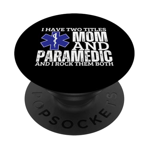 Rettungssanitäter und Mutter stolze lustige Frau EMS EMT Sanitäter PopSockets Klebender PopGrip von Emergency Medical Technician EMT Paramedic