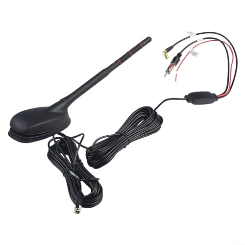 Emiif Auto DAB+GPS+FM Antenne, Auto Antenne für alle Modelle, ABS + PVC, 12V 25mA von Emiif