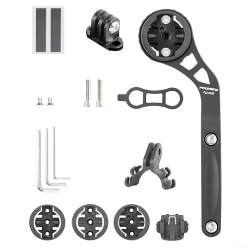 Emiif Fahrrad-Stoppuhr-Ständer-Set, Aluminiumlegierung, Fahrradcomputer-Basis, Fahrrad-Stoppuhr-Halterung, Rennrad-Halterung, Fahrradzubehör von Emiif