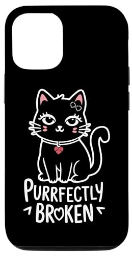 Hülle für iPhone 13 Katzen-Themenkleidung Alternative Mode Emo-ästhetische Katze von Emo Cat Gothic Cat Emo Fashion Goth Style Cat