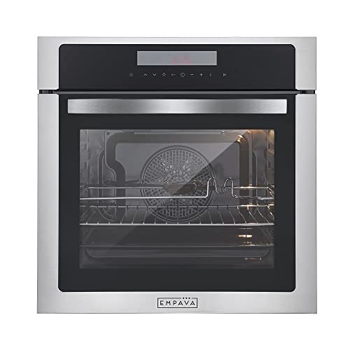 Empava Einbaubackofen, Backofen Autark 72L,Dampfbackofen, Oven 3100W, Einbaubackofen Ohne Kochfeld, Einbauherd, Backofen mit Dampffunktion, Einbau Backofen, Backrohr, Einbauherd Autark Touch Steuerung von Empava