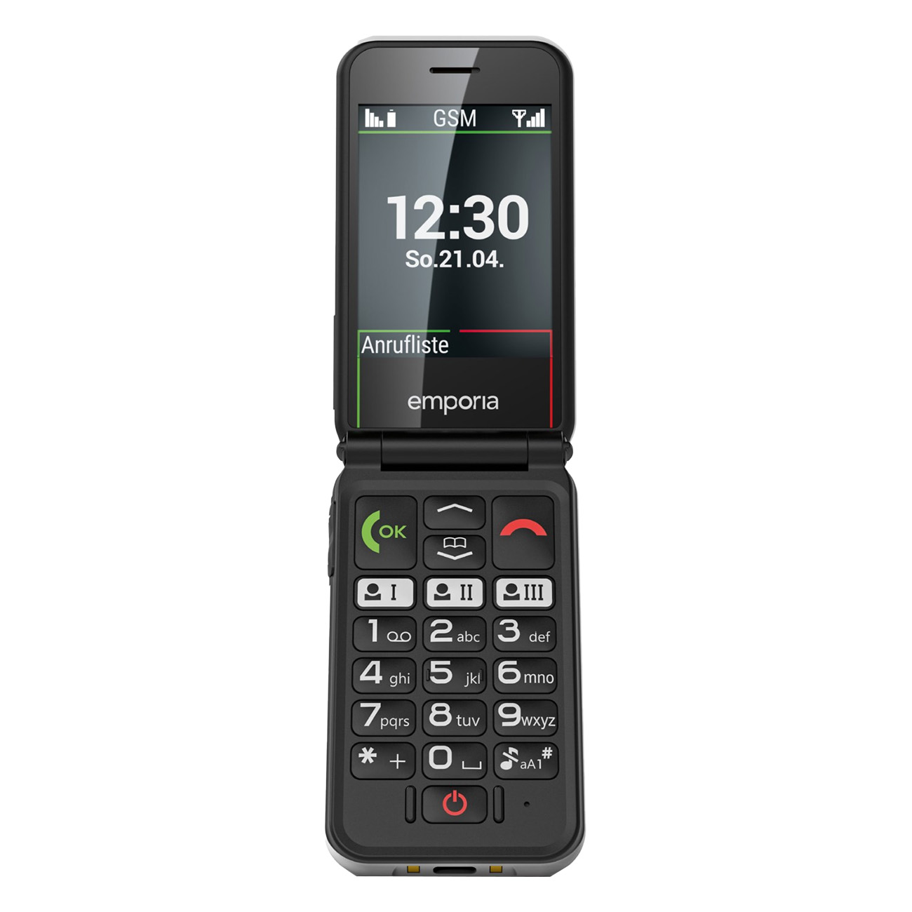 Emporia SIMPLICITY glam Wei? | Seniorenhandy | Mobiltelefon | Displaydiagonale 7.12 cm / 2.8 Zoll | Akku-Kapazit?t 1.300 mAh | Schutzart IP54 von Emporia