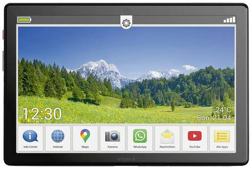 Emporia emporiaTABLET WiFi, LTE/4G 32GB Grau Senioren-Tablet 25.7cm (10.1 Zoll) 2.0GHz, 1.5GHz Media von Emporia