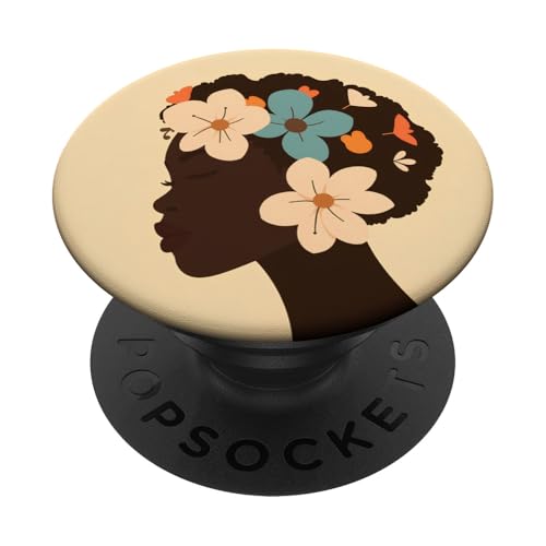 Afrikanischer Feminismus und Diversity Design PopSockets Klebender PopGrip von Empowering Feminine Minimalist Art