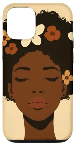 Hülle für iPhone 12/12 Pro Afroamerikanische Frau Feministin von Empowering Feminine Minimalist Art