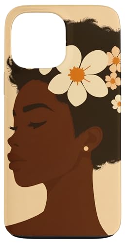 Hülle für iPhone 13 Pro Max Minimalistische Silhouette der afrikanischen amerikanischen Frau von Empowering Feminine Minimalist Art