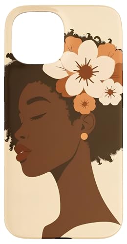 Hülle für iPhone 15 Minimalistische schwarze afrikanische amerikanische Frau Silhouette von Empowering Feminine Minimalist Art