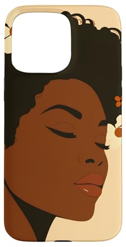 Hülle für iPhone 15 Pro Max Schöne afrikanische Frau in gedeckten Farben von Empowering Feminine Minimalist Art