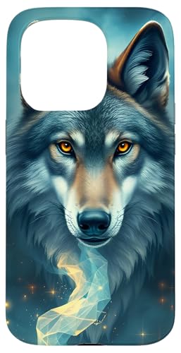 Hülle für iPhone 15 Pro Magischer Wolf, Mystische Tier-Fantasiekunst von Enchanted Wolf Fantasy & Mystical Art