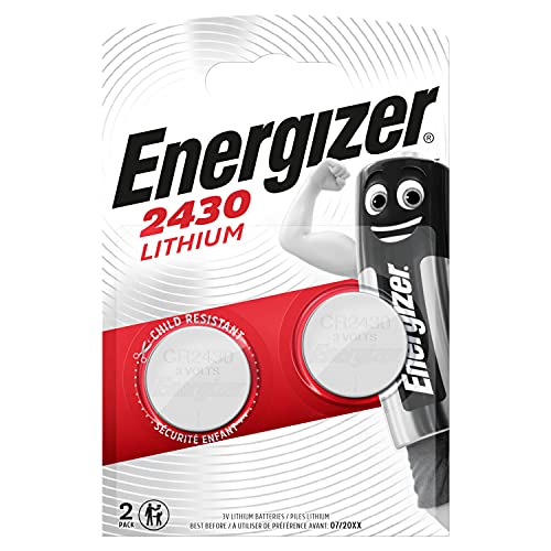 Energizer CR2430 Batterien, Lithium Knopfzelle, 2 Stück, silver von Energizer