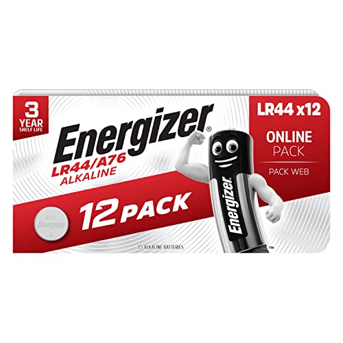 Energizer LR44/A76 Batterien, Alkaline Knopfzelle, 12 Stück Amazon Exklusiv von Energizer