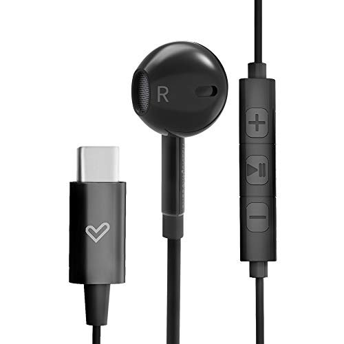 Energy Sistem Earphones Smart 2 Typ C (Ohrhörer Typ C, Digital Sound, Music & Volume Control, Carrying Case) schwarz von Energy Sistem