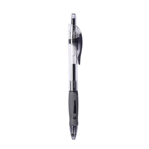 Aesthetic Retractable Gel Pens, Quick Drying Fine Point 0.5mm Black Ink Pen, Extra Smoooth Writing Pens Cute Office School Supplies (Black) von Enforose