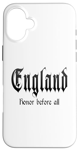 Hülle für iPhone 16 Plus "Honor before all" England, stolzes England von England Fans