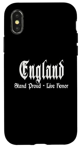 Hülle für iPhone X/XS "Stand proud - live honor" England, England von England Fans