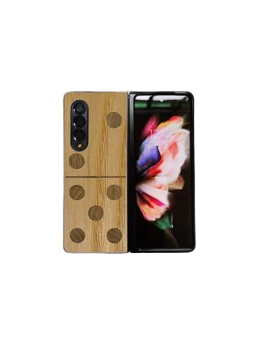 Enowood Schutzhülle aus Holz, kompatibel mit Samsung Galaxy Z Flip handgefertigt – Domino – Galaxy Z Fold 6 – Esche von Enowood