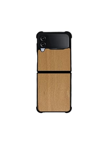 Handgefertigte Samsung Galaxy Z Flip Handyhülle aus Holz - Simple - Galaxy Z Flip 3 - Hêtre von Enowood