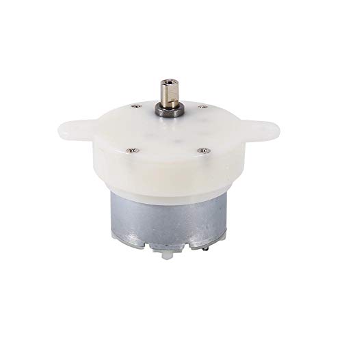 Getriebemotor 12V Langsamläufer, Elektromotor Gleichstrommotor 12 V Gleichstrom Hochdrehmoment Langsamdrehzahl Elektromotor/Getriebe 3 U/min 4 mm Wellendurchmesser Mikromotor von Entatial