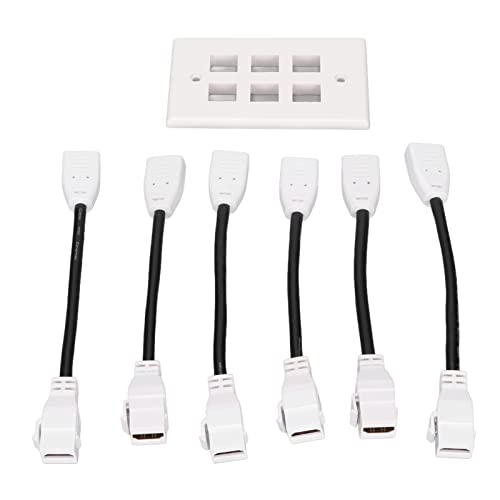 Wandplatte, Steckdosenabdeckung Unterstützung 4K 3D ARC Plug and Play Einfache Installation Hochgeschwindigkeits-Pigtail-Kabel 6 Ports 4K für TV-Box für Videosysteme Wandplatte, Steckdosenabdeckung Unterstützung 4K 3D ARC Plug and Play Einfache Installation Hochgeschwindigkeits-Pigtail-Kabel 6 Ports 4K für TV-Box für Videosysteme von Entatial