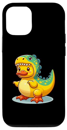 Hülle für iPhone 12/12 Pro Dino Ente, Gelbe Gummiente & Quietscheente von Entengeschenke Für Entenliebhaber