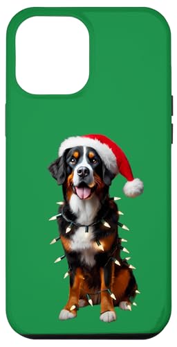 Hülle für iPhone 12 Pro Max Entlebucher Sennenhund Weihnachtsmannmütze Weihnachtsbeleuchtung Besitzer von Entlebucher Mountain Dog Christmas Products